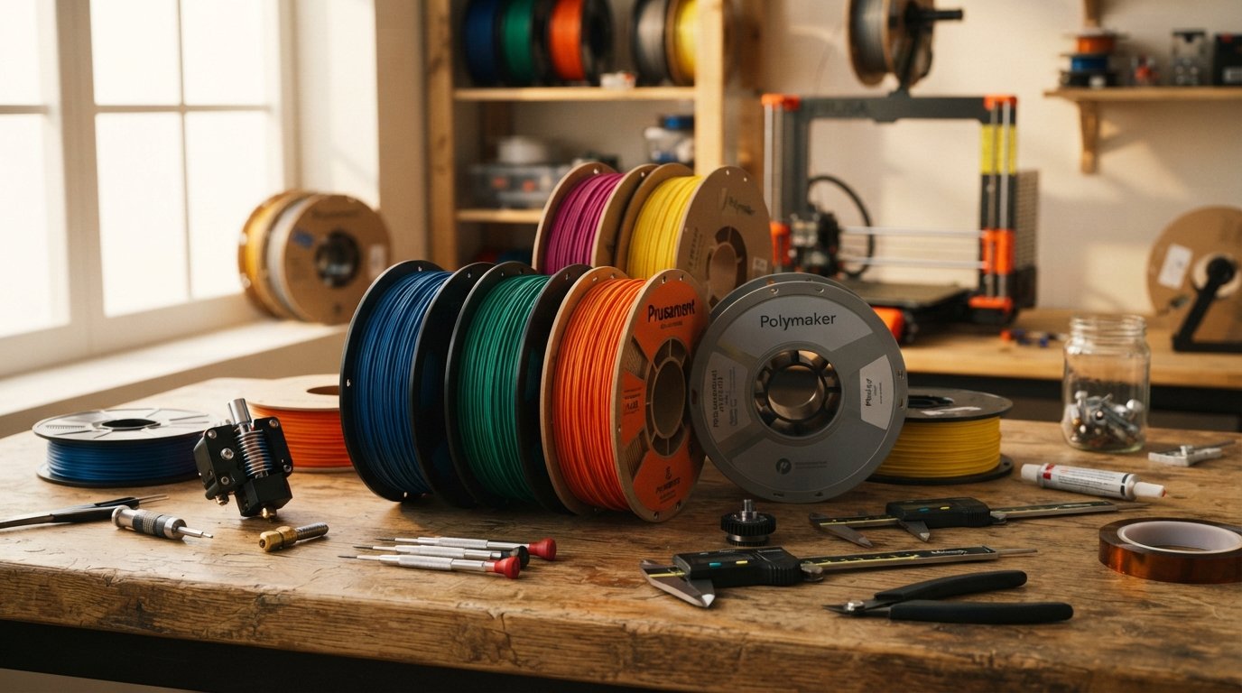 10er-Pack PETG Nachfüllspule transluzent - 1kg - 1.75mm